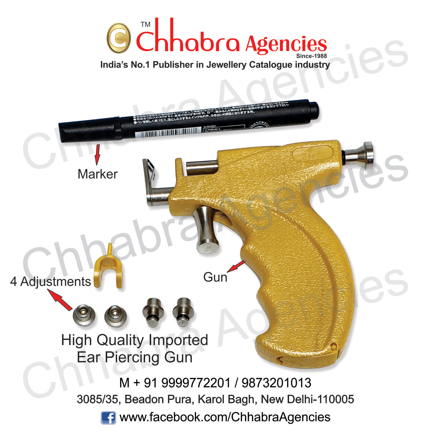 Golden Ear Pearcing Gun